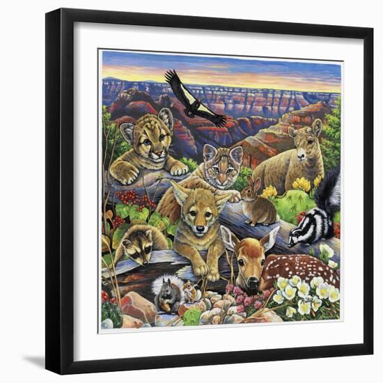 Grand Canyon Babies-Jenny Newland-Framed Giclee Print