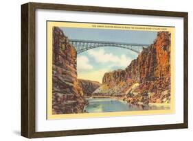 Grand Canyon Bridge at Lee's Ferry-null-Framed Art Print