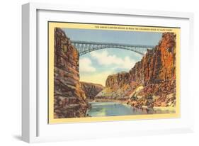 Grand Canyon Bridge at Lee's Ferry-null-Framed Art Print