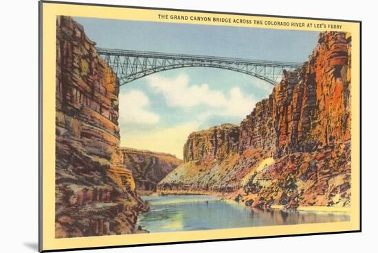 Grand Canyon Bridge at Lee's Ferry-null-Mounted Art Print