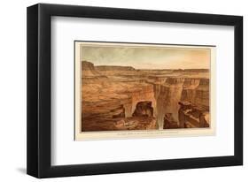 Grand Canyon: Foot of the Toroweap looking East, c.1882-William Henry Holmes-Framed Art Print