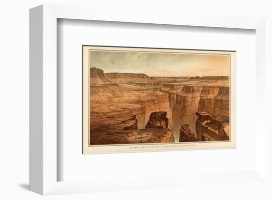 Grand Canyon: Foot of the Toroweap looking East, c.1882-William Henry Holmes-Framed Art Print