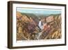 Grand Canyon from Artist Point, Yellowstone National Park-null-Framed Art Print