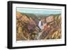 Grand Canyon from Artist Point, Yellowstone National Park-null-Framed Art Print