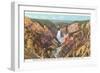 Grand Canyon from Artist Point, Yellowstone National Park-null-Framed Art Print