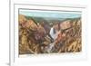 Grand Canyon from Artist Point, Yellowstone National Park-null-Framed Premium Giclee Print