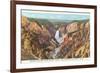 Grand Canyon from Artist Point, Yellowstone National Park-null-Framed Premium Giclee Print