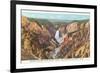 Grand Canyon from Artist Point, Yellowstone National Park-null-Framed Premium Giclee Print