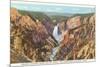 Grand Canyon from Artist Point, Yellowstone National Park-null-Mounted Premium Giclee Print