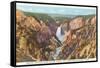 Grand Canyon from Artist Point, Yellowstone National Park-null-Framed Stretched Canvas