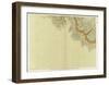 Grand Canyon: Geologic Map of the Southern Kaibab Plateau (Part III, South-West), c.1882-Clarence E^ Dutton-Framed Art Print