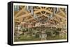 Grand Canyon Hotel Lounge, Yellowstone National Park-null-Framed Stretched Canvas