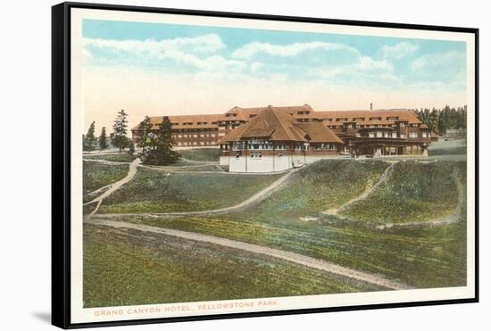 Grand Canyon Hotel, Yellowstone National Park-null-Framed Stretched Canvas