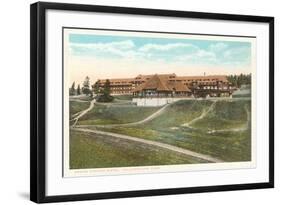 Grand Canyon Hotel, Yellowstone National Park-null-Framed Art Print