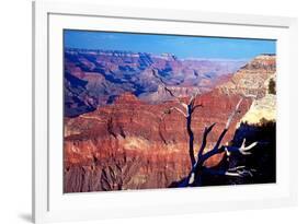 Grand Canyon in Red Glow-George Oze-Framed Photographic Print