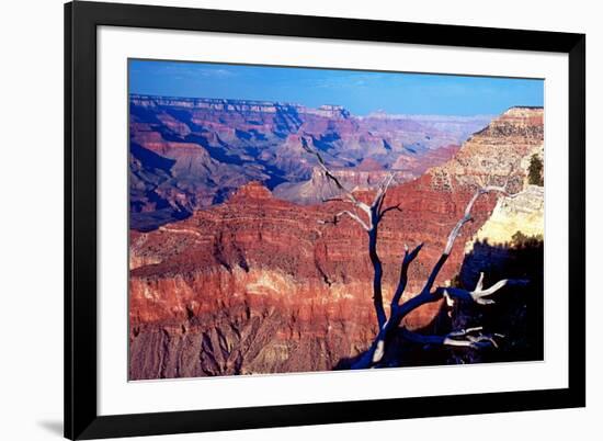 Grand Canyon in Red Glow-George Oze-Framed Photographic Print