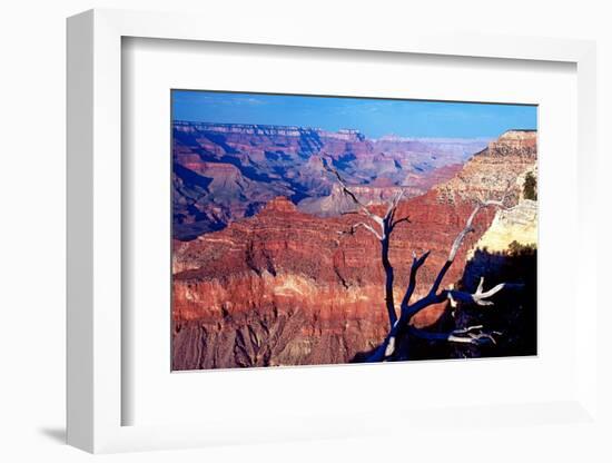 Grand Canyon in Red Glow-George Oze-Framed Photographic Print