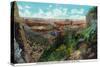 Grand Canyon Nat'l Park, Arizona - Bright Angel Trail View of Grand Canyon-Lantern Press-Stretched Canvas