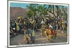 Grand Canyon Nat'l Park, Arizona - Dance of the Hopi in front of Hopi House-Lantern Press-Mounted Art Print