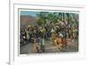 Grand Canyon Nat'l Park, Arizona - Dance of the Hopi in front of Hopi House-Lantern Press-Framed Premium Giclee Print