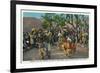 Grand Canyon Nat'l Park, Arizona - Dance of the Hopi in front of Hopi House-Lantern Press-Framed Premium Giclee Print