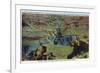 Grand Canyon Nat'l Park, Arizona - Maricopa Point View of Bright Angel Creek-Lantern Press-Framed Premium Giclee Print