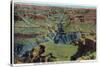 Grand Canyon Nat'l Park, Arizona - Maricopa Point View of Bright Angel Creek-Lantern Press-Stretched Canvas