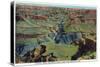 Grand Canyon Nat'l Park, Arizona - Maricopa Point View of Bright Angel Creek-Lantern Press-Stretched Canvas