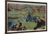 Grand Canyon Nat'l Park, Arizona - Maricopa Point View of Bright Angel Creek-Lantern Press-Framed Art Print