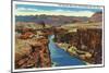 Grand Canyon Nat'l Park, Arizona - Navajo Bridge View of Colorado River Near Lee's Ferry, c.1938-Lantern Press-Mounted Art Print