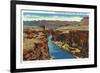 Grand Canyon Nat'l Park, Arizona - Navajo Bridge View of Colorado River Near Lee's Ferry, c.1938-Lantern Press-Framed Premium Giclee Print