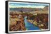 Grand Canyon Nat'l Park, Arizona - Navajo Bridge View of Colorado River Near Lee's Ferry, c.1938-Lantern Press-Framed Stretched Canvas