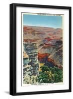 Grand Canyon Nat'l Park, Arizona - Northeastern View from Near El Tovar Hotel-Lantern Press-Framed Art Print