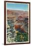 Grand Canyon Nat'l Park, Arizona - Northeastern View from Near El Tovar Hotel-Lantern Press-Framed Art Print