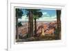 Grand Canyon Nat'l Park, Arizona - Panoramic View from Point Imperial, c.1938-Lantern Press-Framed Premium Giclee Print