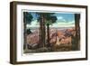 Grand Canyon Nat'l Park, Arizona - Panoramic View from Point Imperial, c.1938-Lantern Press-Framed Art Print