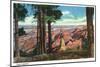 Grand Canyon Nat'l Park, Arizona - Panoramic View from Point Imperial, c.1938-Lantern Press-Mounted Art Print