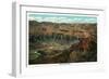 Grand Canyon Nat'l Park, Arizona - Panoramic View of the Park from Near Lipan Point, c.1932-Lantern Press-Framed Art Print