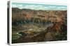 Grand Canyon Nat'l Park, Arizona - Panoramic View of the Park from Near Lipan Point, c.1932-Lantern Press-Stretched Canvas
