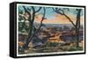 Grand Canyon Nat'l Park, Arizona - Sunset View from Hopi Point-Lantern Press-Framed Stretched Canvas