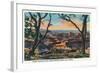 Grand Canyon Nat'l Park, Arizona - Sunset View from Hopi Point-Lantern Press-Framed Art Print