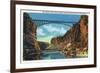 Grand Canyon Nat'l Park, Arizona - View of the Grand Canyon Navajo Bridge at Lee's Ferry, c.1938-Lantern Press-Framed Premium Giclee Print