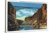 Grand Canyon Nat'l Park, Arizona - View of the Grand Canyon Navajo Bridge at Lee's Ferry, c.1938-Lantern Press-Stretched Canvas