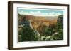 Grand Canyon Nat'l Park, Az - Panoramic View, Vishnu Temple from "Duck-On-The-Rock", c.1932-Lantern Press-Framed Art Print