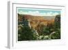 Grand Canyon Nat'l Park, Az - Panoramic View, Vishnu Temple from "Duck-On-The-Rock", c.1932-Lantern Press-Framed Art Print