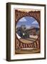 Grand Canyon National Park, Arizona, Grand Canyon Railway-Lantern Press-Framed Art Print
