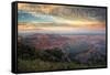 Grand Canyon National Park, Arizona - Hazy Canyon View-Lantern Press-Framed Stretched Canvas