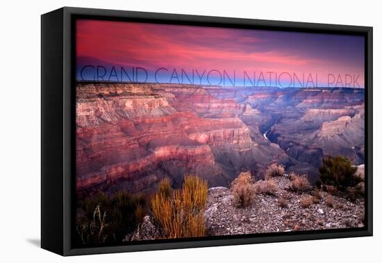 Grand Canyon National Park, Arizona - Ridge Line-Lantern Press-Framed Stretched Canvas