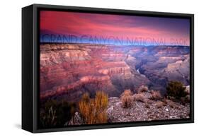 Grand Canyon National Park, Arizona - Ridge Line-Lantern Press-Framed Stretched Canvas