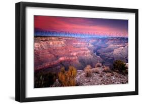 Grand Canyon National Park, Arizona - Ridge Line-Lantern Press-Framed Art Print